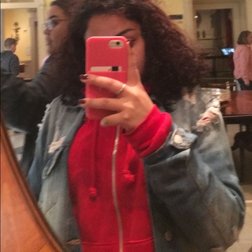 Vibrant red sweater
